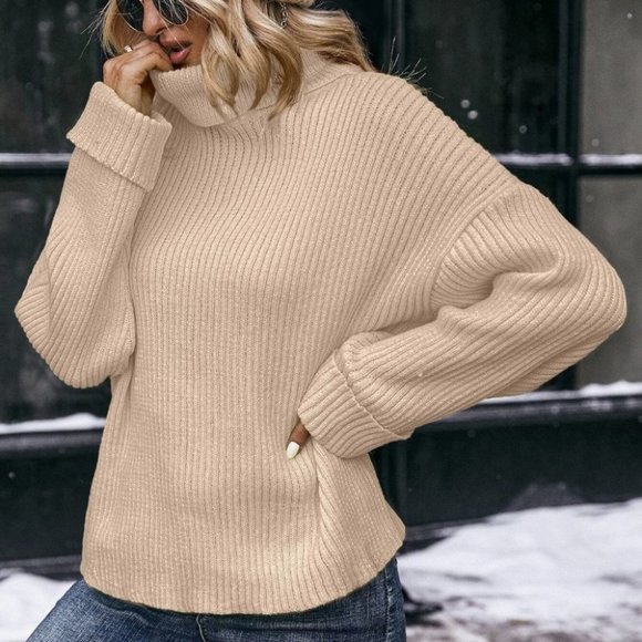 Preppy Womens Turtleneck Sweater - Picture 4 of 4